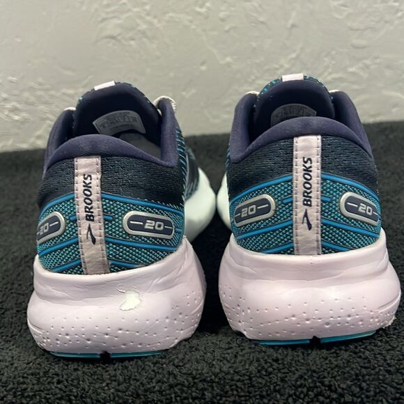 🔥🔥 BROOKS Glycerin GTS 20 Running Shoes Women Size 9 - Peacoat / Ocean - GUC - Picture 7 of 14